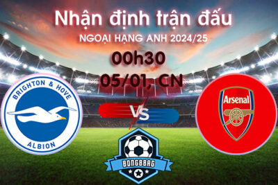 Soi kèo Brighton vs Arsenal, 00h30 ngày 05/01/2025 – Ngoại hạng Anh