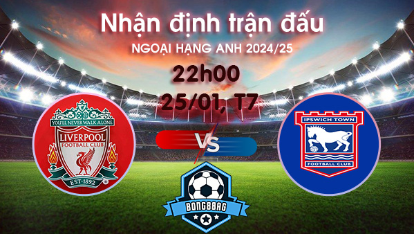 Soi kèo Liverpool vs Ipswich, 22h00 ngày 25/1/2025 – Ngoại Hạng Anh