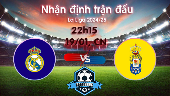 Soi kèo Real Madrid vs Las Palmas, 22h15 ngày 19/01/2024 – La Liga 2024/25