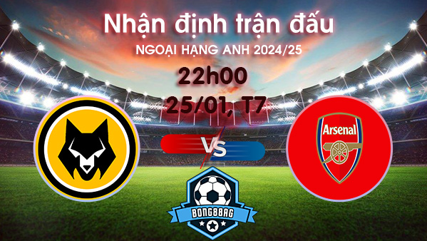 Soi kèo Wolves vs Arsenal, 22h00 ngày 25/1/2025 – Ngoại Hạng Anh