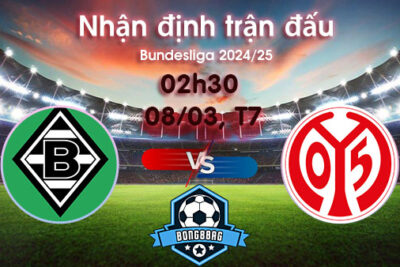 Soi kèo Gladbach vs Mainz, 02h30 ngày 08/03/2025 – Bundesliga